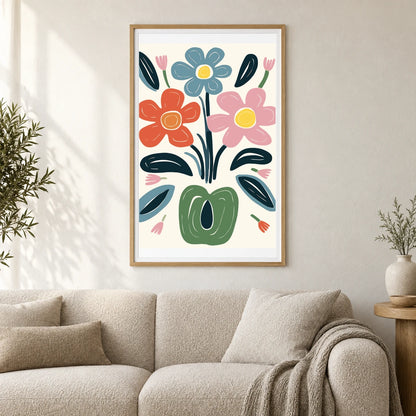 Flower Print CCCXIII — Flower & Botanical Prints shown in a styled interior
