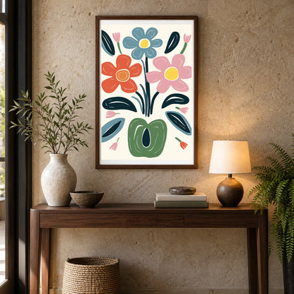 Flower Print CCCXIII — Flower & Botanical Prints shown in a styled interior