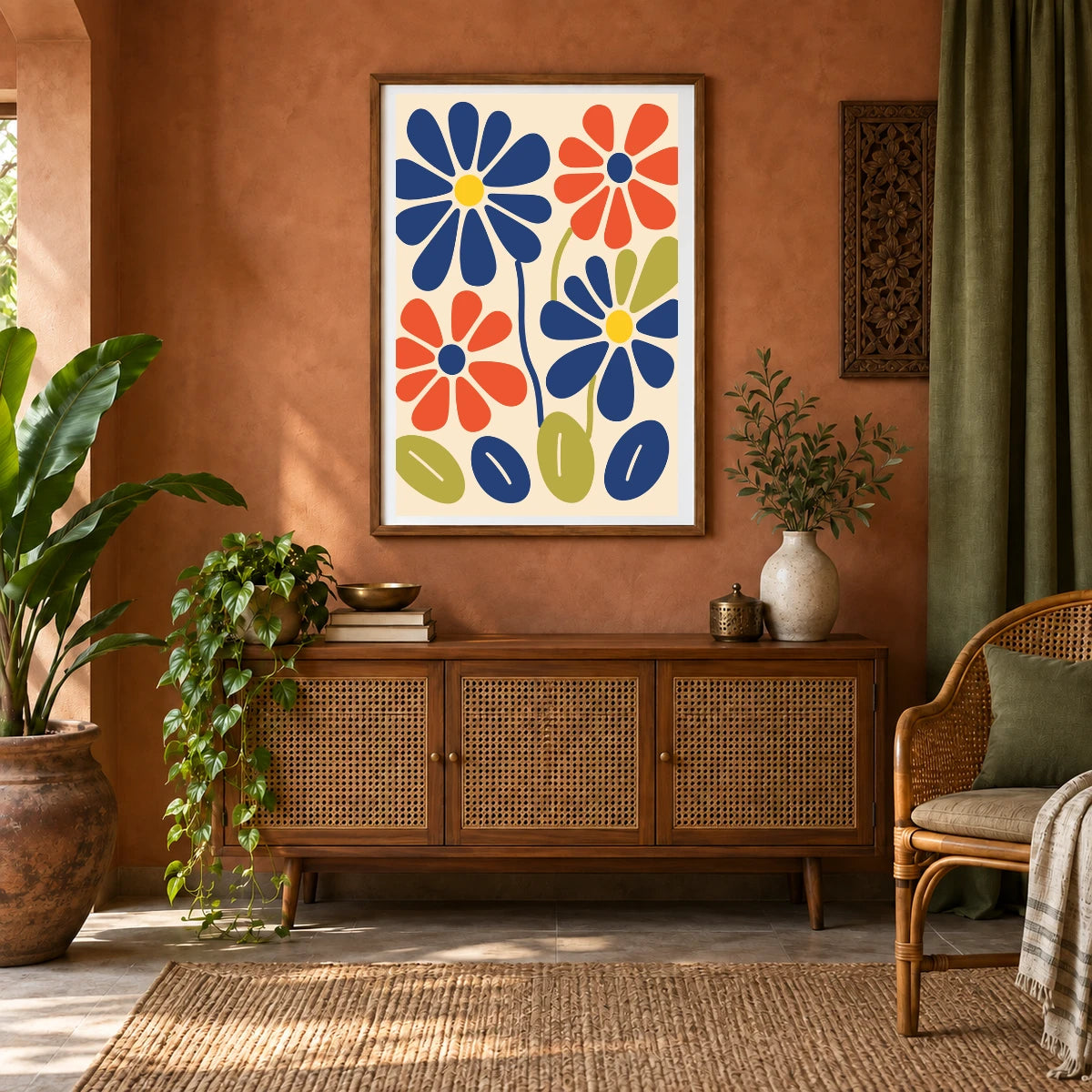 Flower Print CCCXIV — Flower & Botanical Prints shown in a styled interior