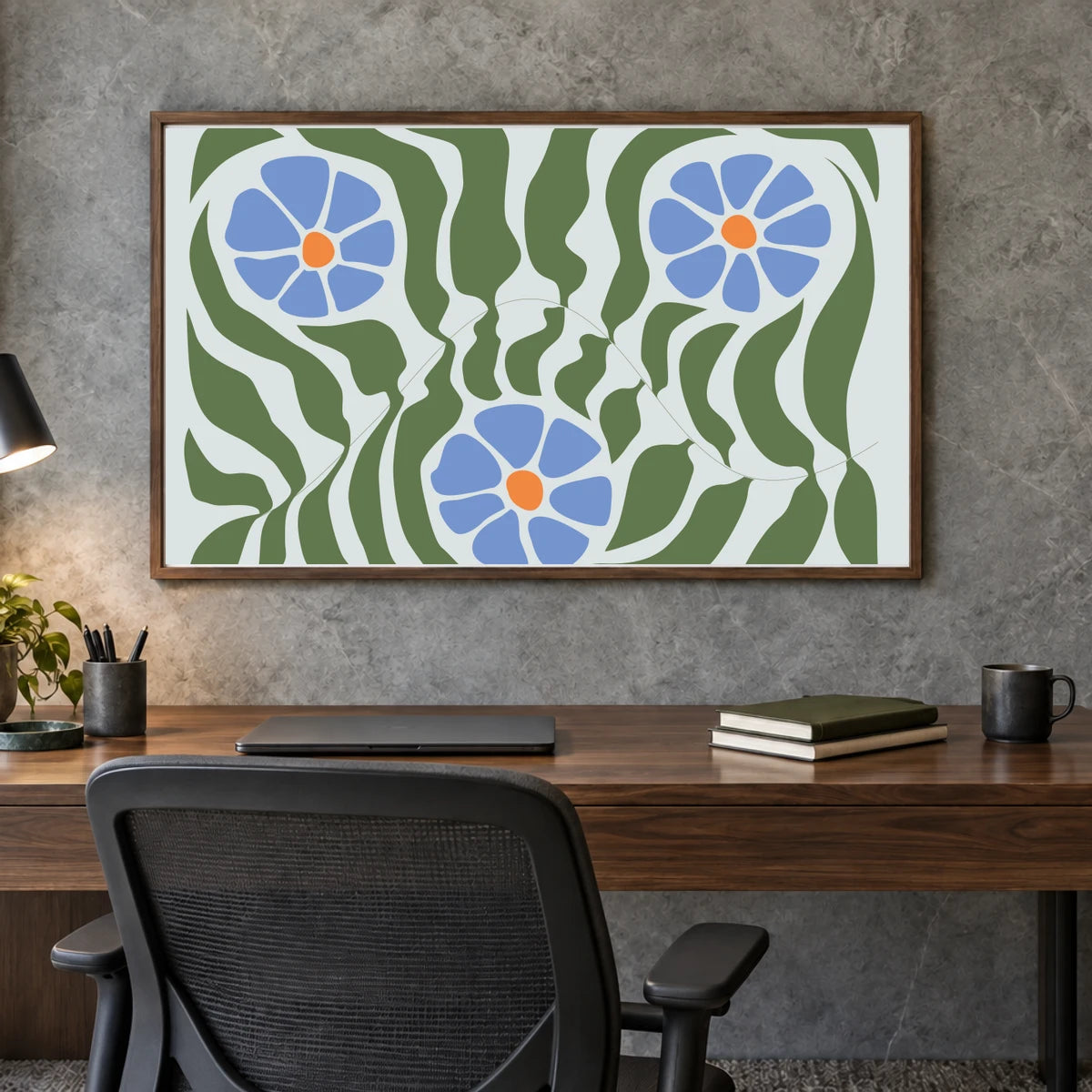 Flower Print CCCXV — Flower & Botanical Prints shown in a styled interior