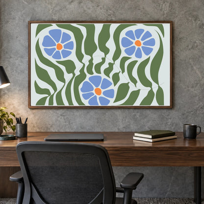 Flower Print CCCXV — Flower & Botanical Prints shown in a styled interior