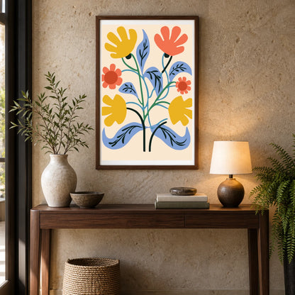 Flower Print CCCXVI — Flower & Botanical Prints shown in a styled interior