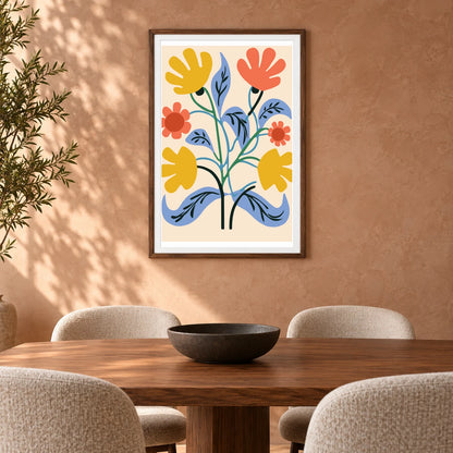 Flower Print CCCXVI — Flower & Botanical Prints shown in a styled interior
