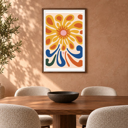 Flower Print CCCXVII — Flower & Botanical Prints shown in a styled interior