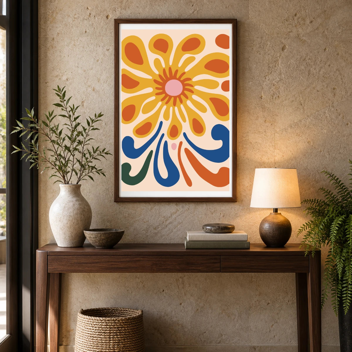 Flower Print CCCXVII — Flower & Botanical Prints shown in a styled interior