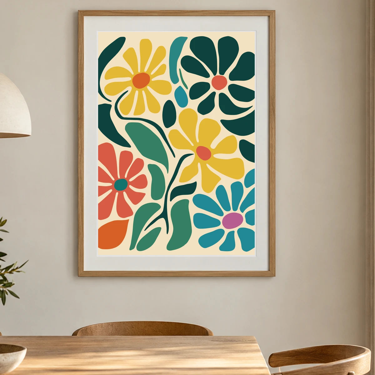 Flower Print CCCXVIII — Flower & Botanical Prints shown in a styled interior