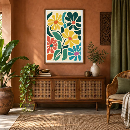 Flower Print CCCXVIII — Flower & Botanical Prints shown in a styled interior