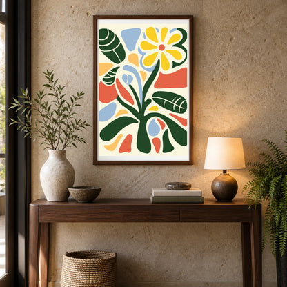 Flower Print CCCXIX — Flower & Botanical Prints shown in a styled interior