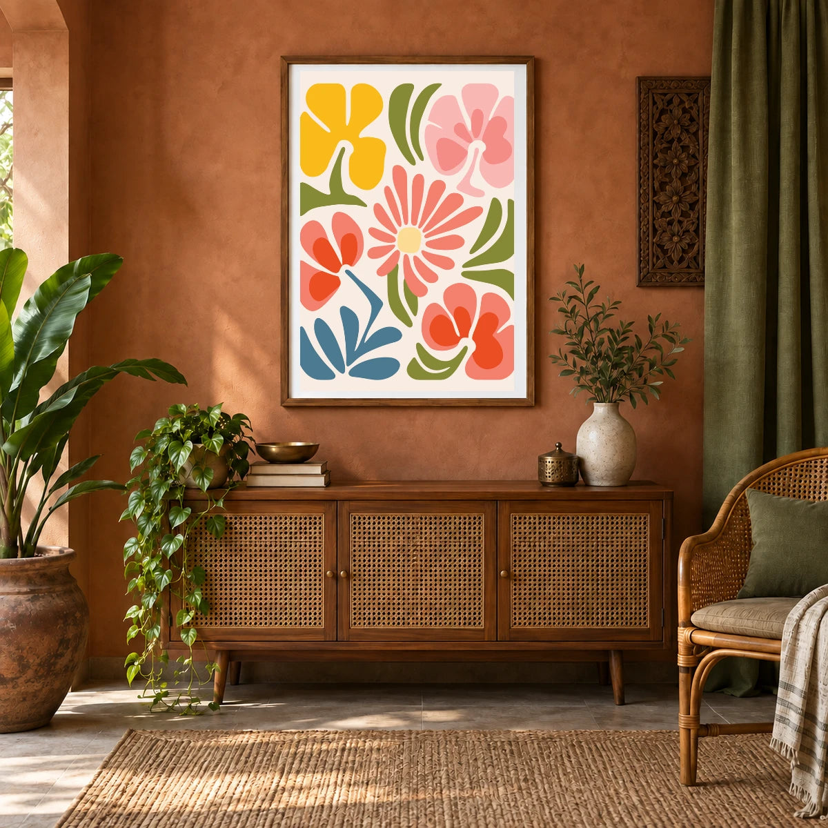 Flower Print CCCXX — Flower & Botanical Prints shown in a styled interior