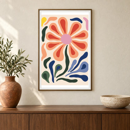 Flower Print CCCXXI — Flower & Botanical Prints shown in a styled interior