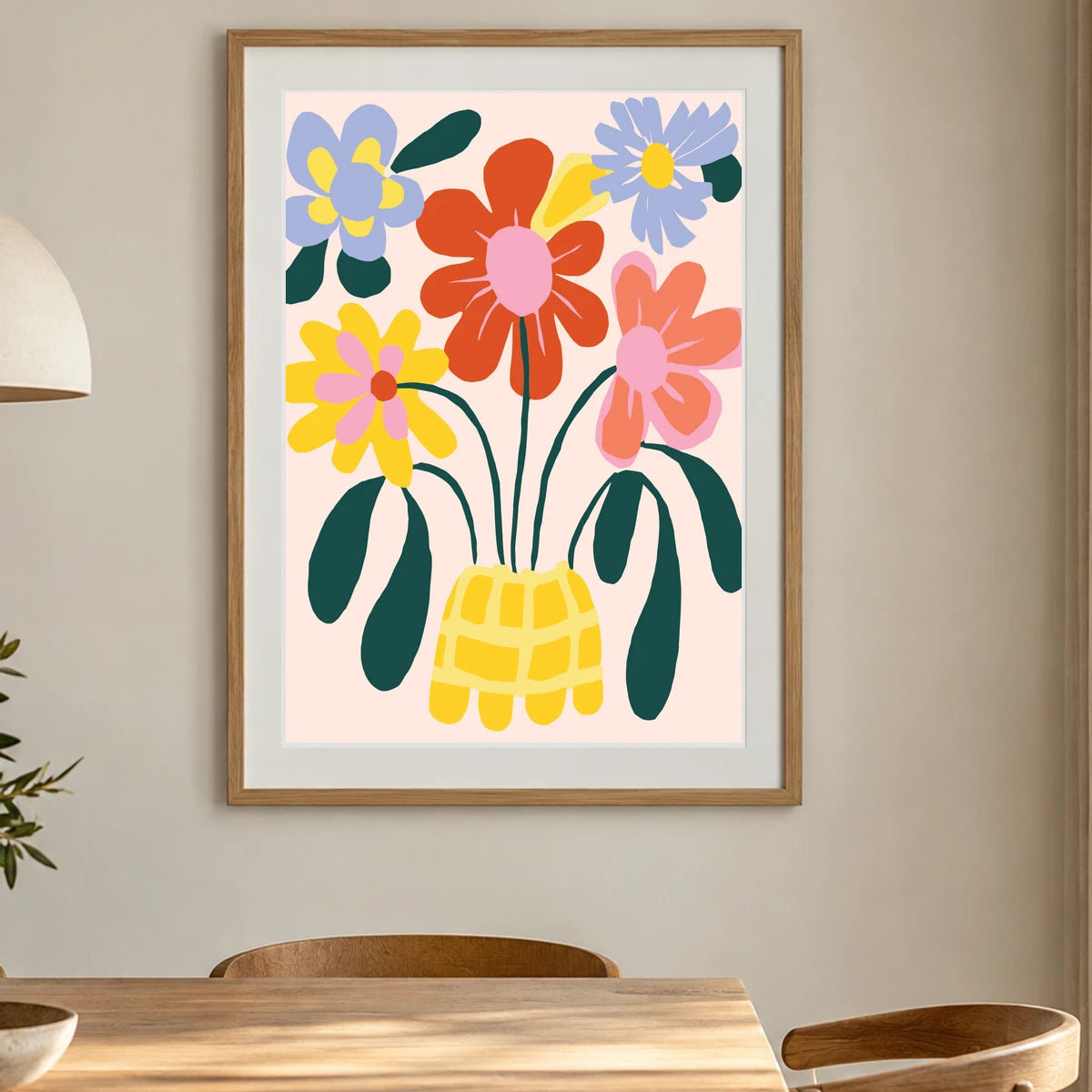 Flower Print CCCXXII — Flower & Botanical Prints shown in a styled interior