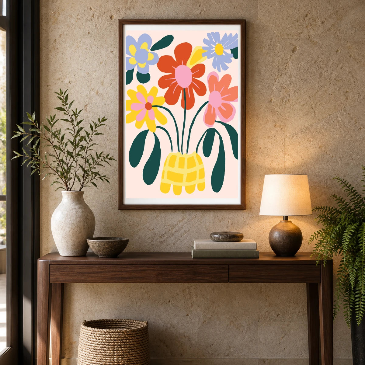 Flower Print CCCXXII — Flower & Botanical Prints shown in a styled interior
