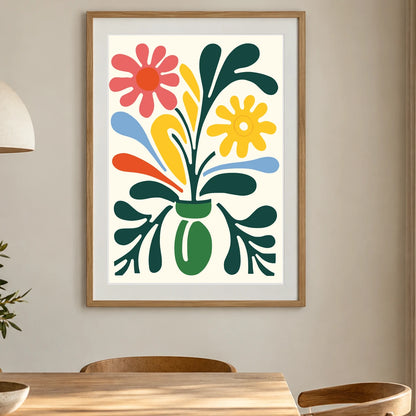 Flower Print CCCXXIII — Flower & Botanical Prints shown in a styled interior