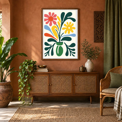 Flower Print CCCXXIII — Flower & Botanical Prints shown in a styled interior