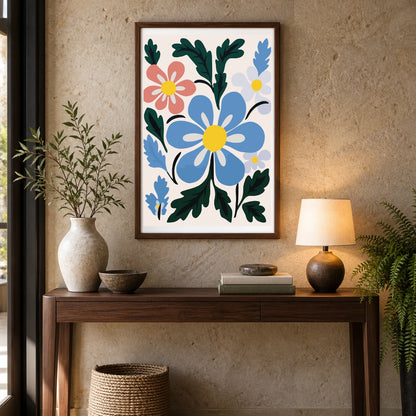 Flower Print CCCXXV — Flower & Botanical Prints shown in a styled interior