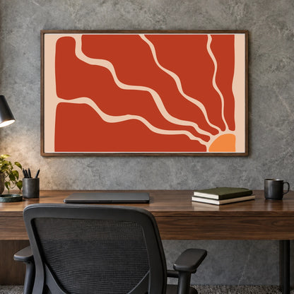 Flower Print CCCXXVII — Flower & Botanical Prints shown in a styled interior