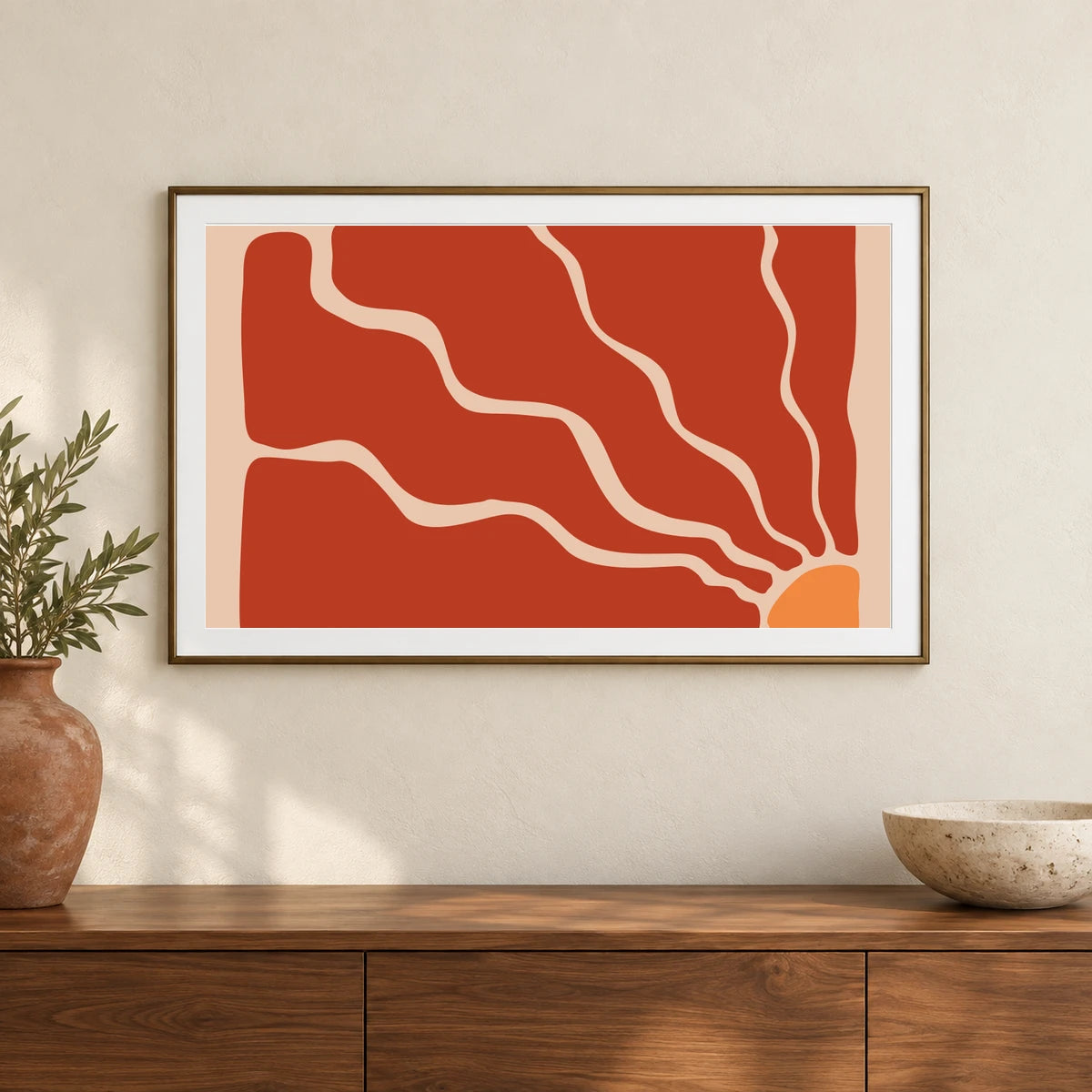 Flower Print CCCXXVII — Flower & Botanical Prints shown in a styled interior