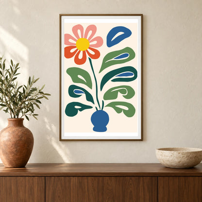 Flower Print CCCXXVIII — Flower & Botanical Prints shown in a styled interior