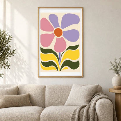 Flower Print CCCXXIX — Flower & Botanical Prints shown in a styled interior