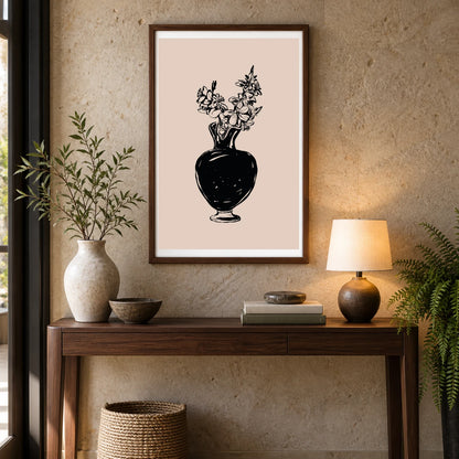 Flower Print CCCXXXI — Flower & Botanical Prints shown in a styled interior