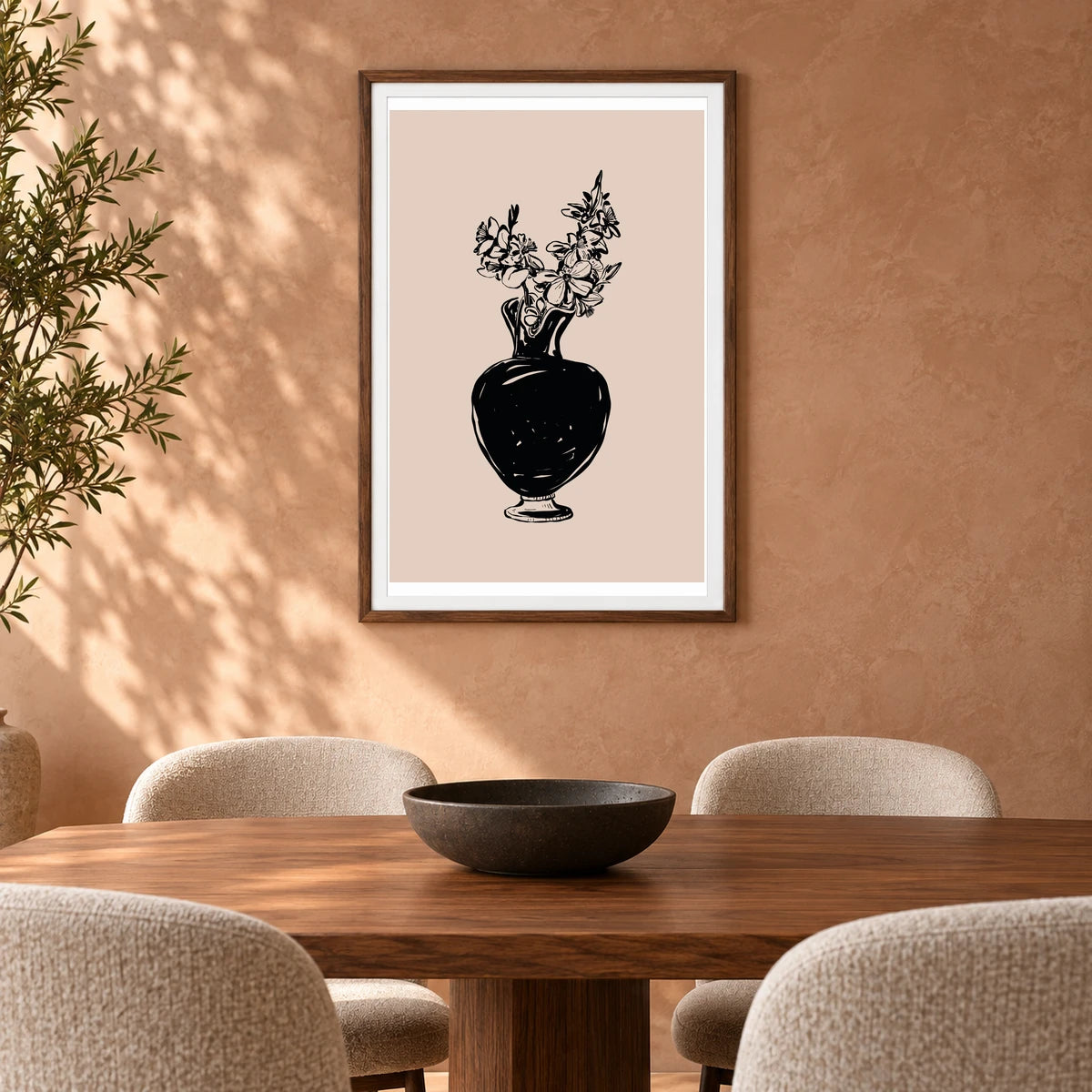 Flower Print CCCXXXI — Flower & Botanical Prints shown in a styled interior