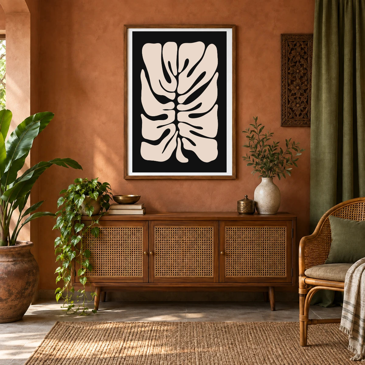 Flower Print CCCXXXII — Flower & Botanical Prints shown in a styled interior
