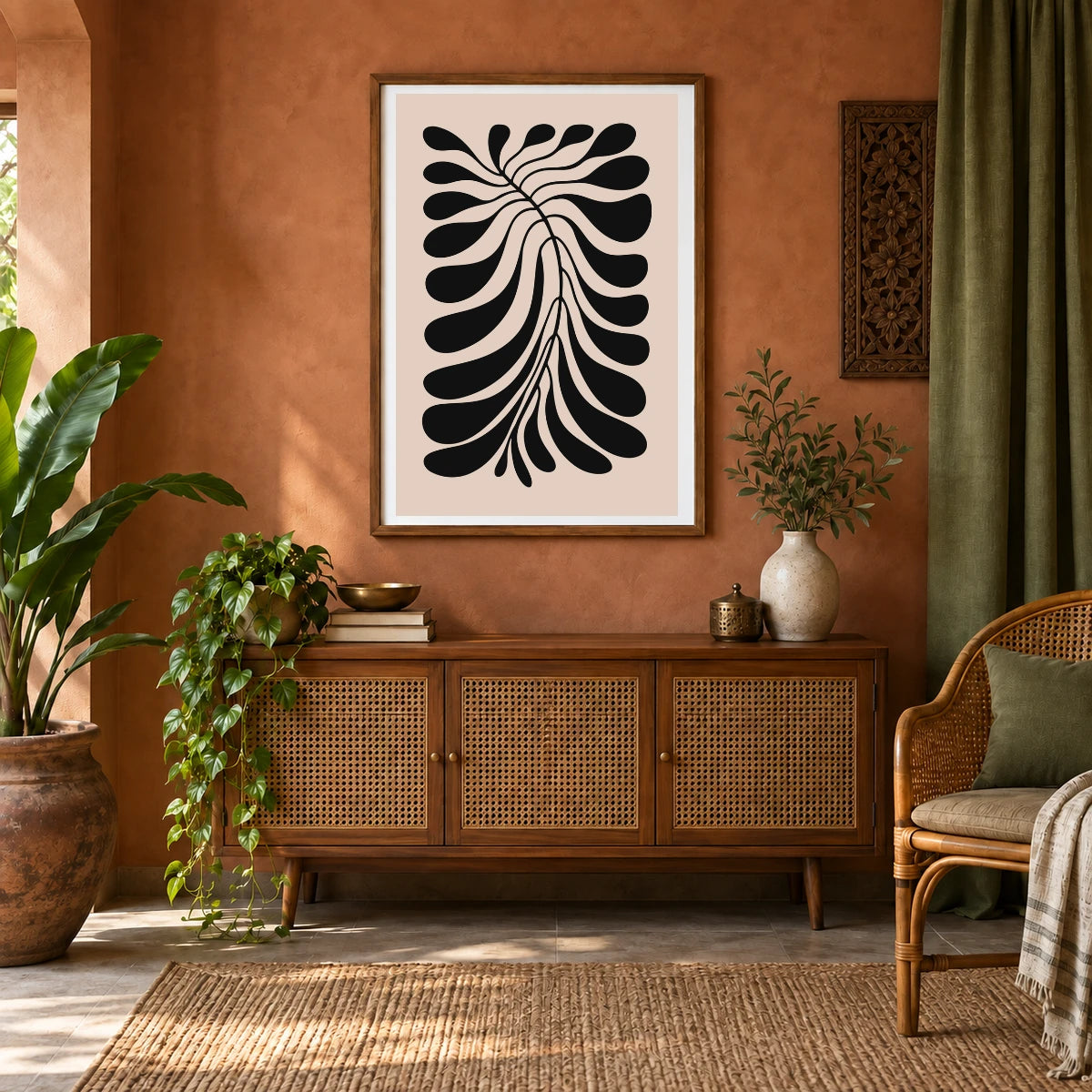 Flower Print CCCXXXVI — Flower & Botanical Prints shown in a styled interior