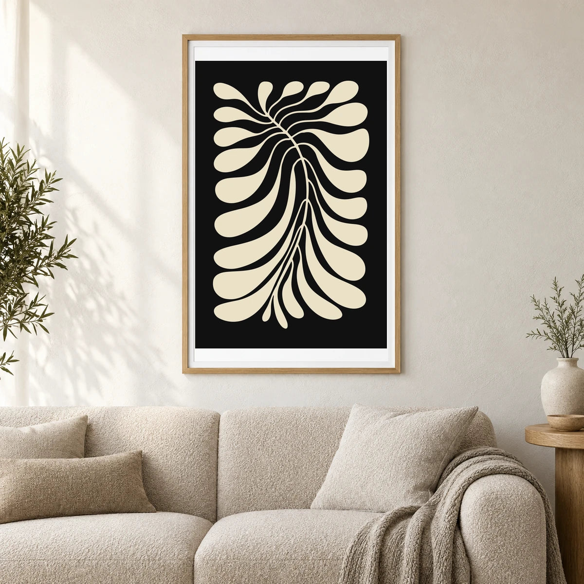 Flower Print CCCXXXVII — Flower & Botanical Prints shown in a styled interior