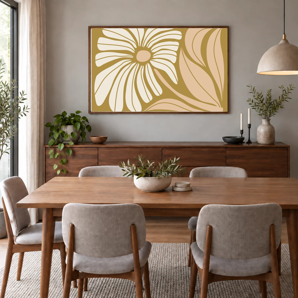 Flower Print CCCXXXVIII — Flower & Botanical Prints shown in a styled interior