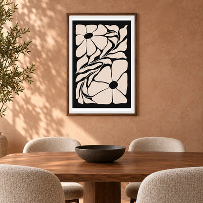 Flower Print CCCXXXIX — Flower & Botanical Prints shown in a styled interior