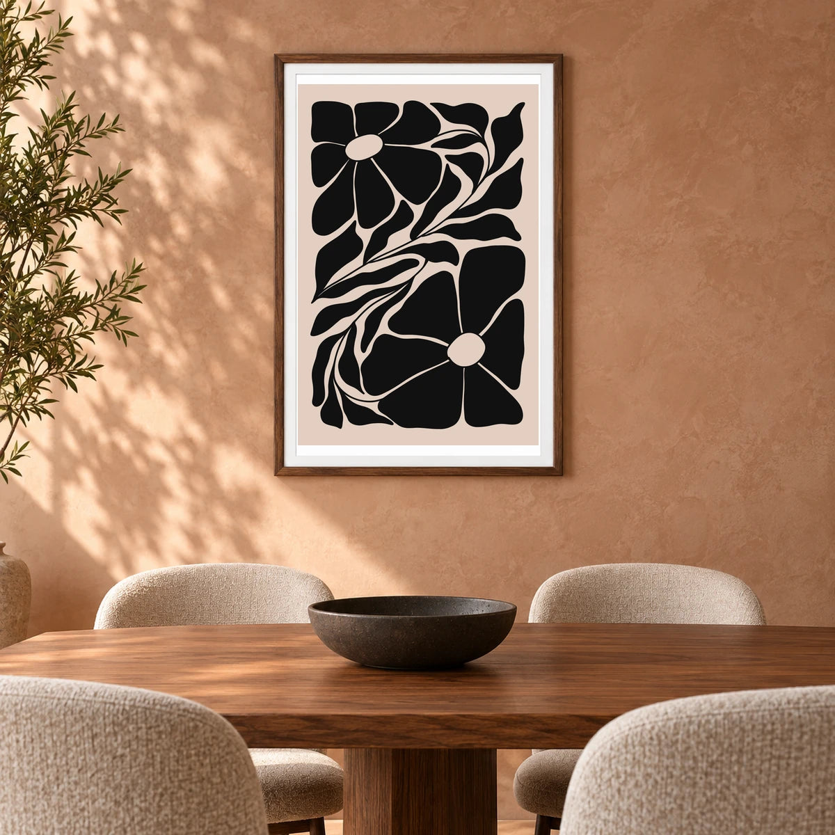 Flower Print CCCXL — Flower & Botanical Prints shown in a styled interior
