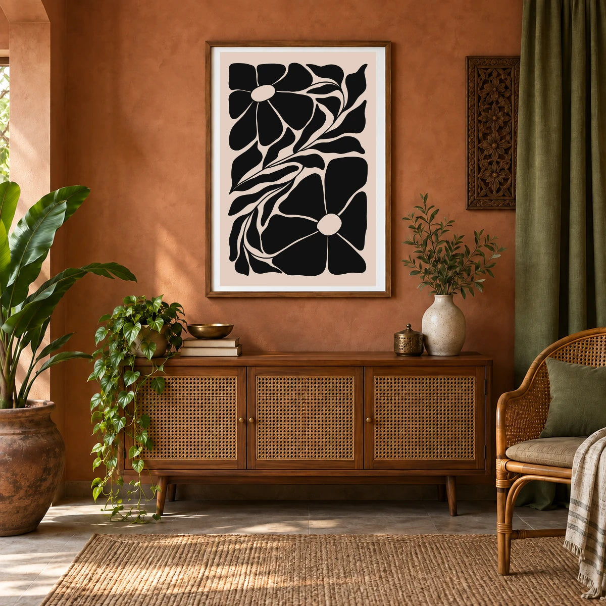 Flower Print CCCXL — Flower & Botanical Prints shown in a styled interior