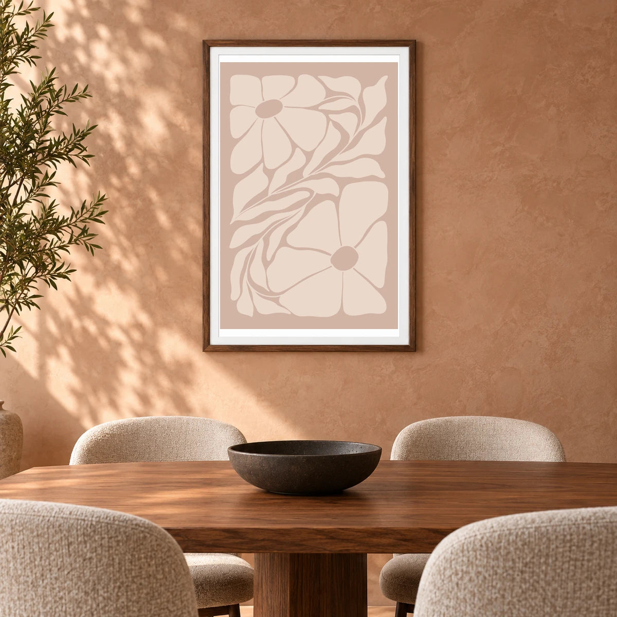 Flower Print CCCXLI — Flower & Botanical Prints shown in a styled interior