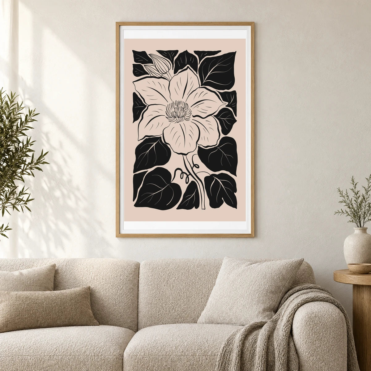 Flower Print CCCXLII — Flower & Botanical Prints shown in a styled interior