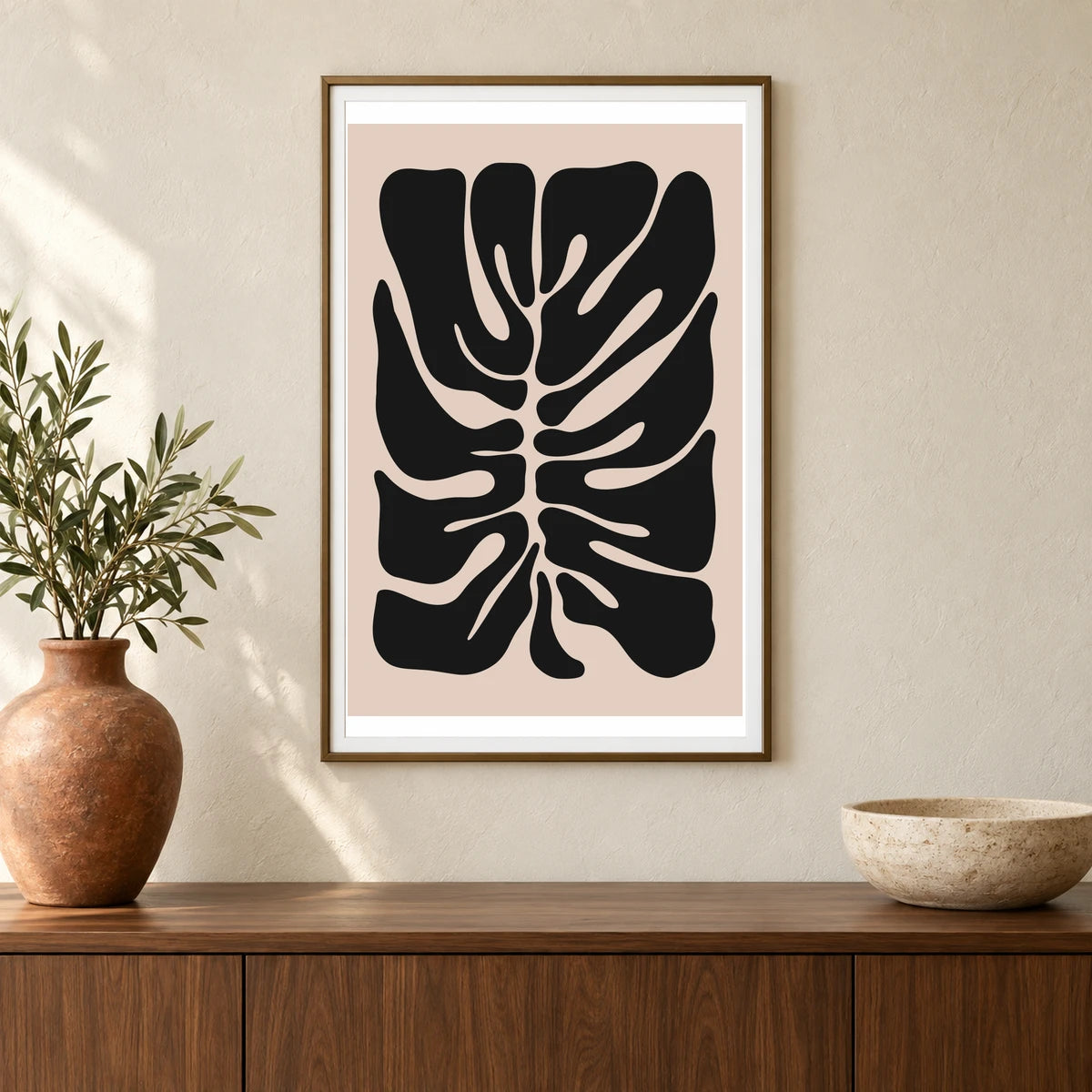 Flower Print CCCXLIV — Flower & Botanical Prints shown in a styled interior