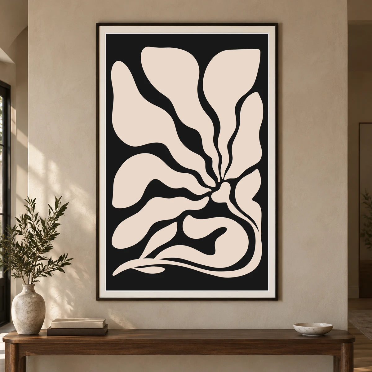 Flower Print CCCXLVI — Flower & Botanical Prints shown in a styled interior