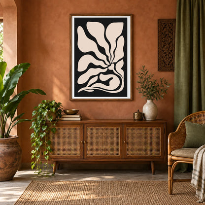 Flower Print CCCXLVI — Flower & Botanical Prints shown in a styled interior