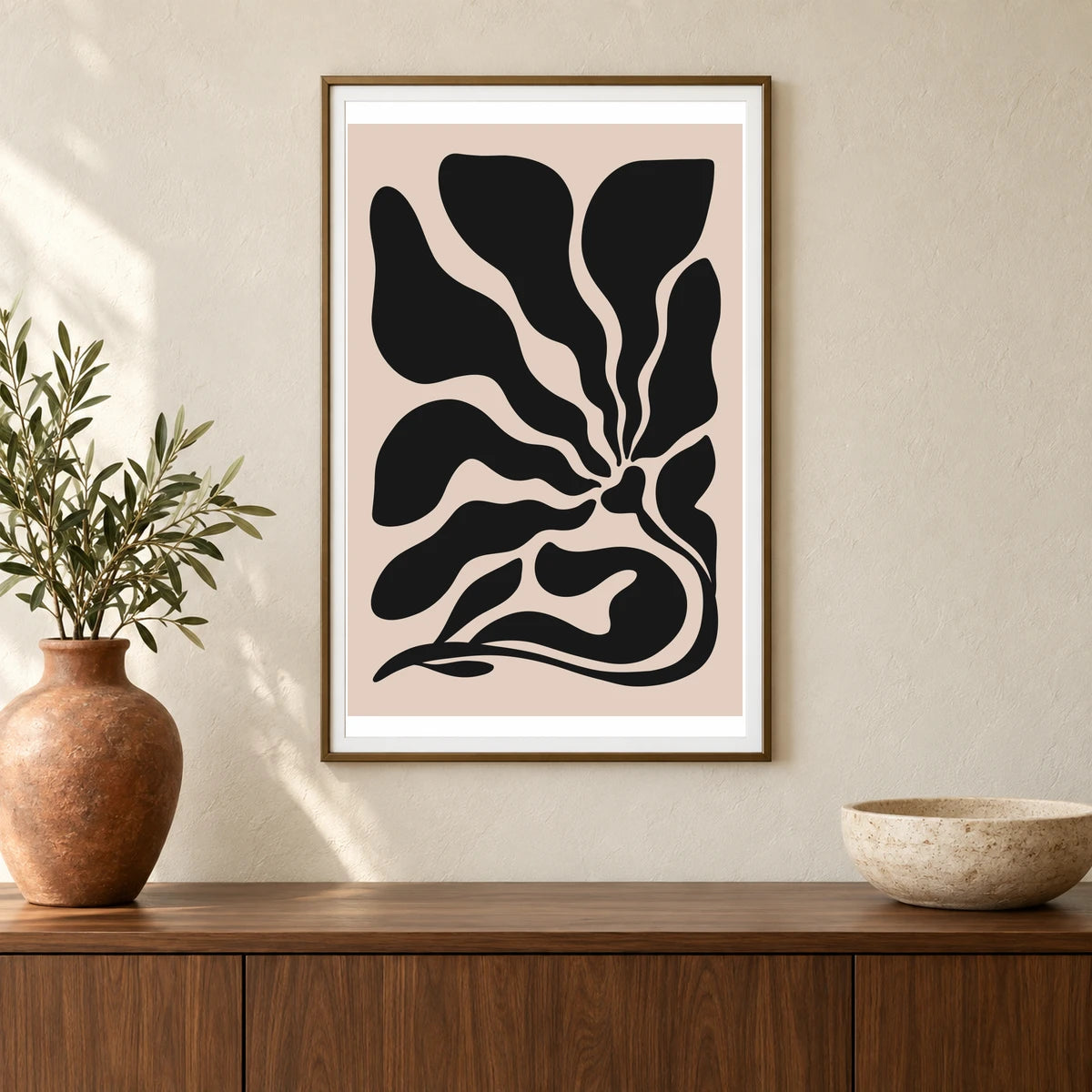 Flower Print CCCXLVII — Flower & Botanical Prints shown in a styled interior