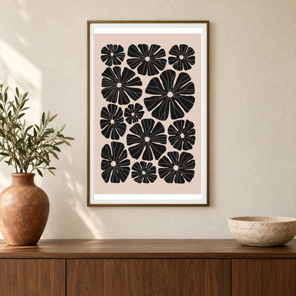Flower Print CCCLIII — Flower & Botanical Prints shown in a styled interior