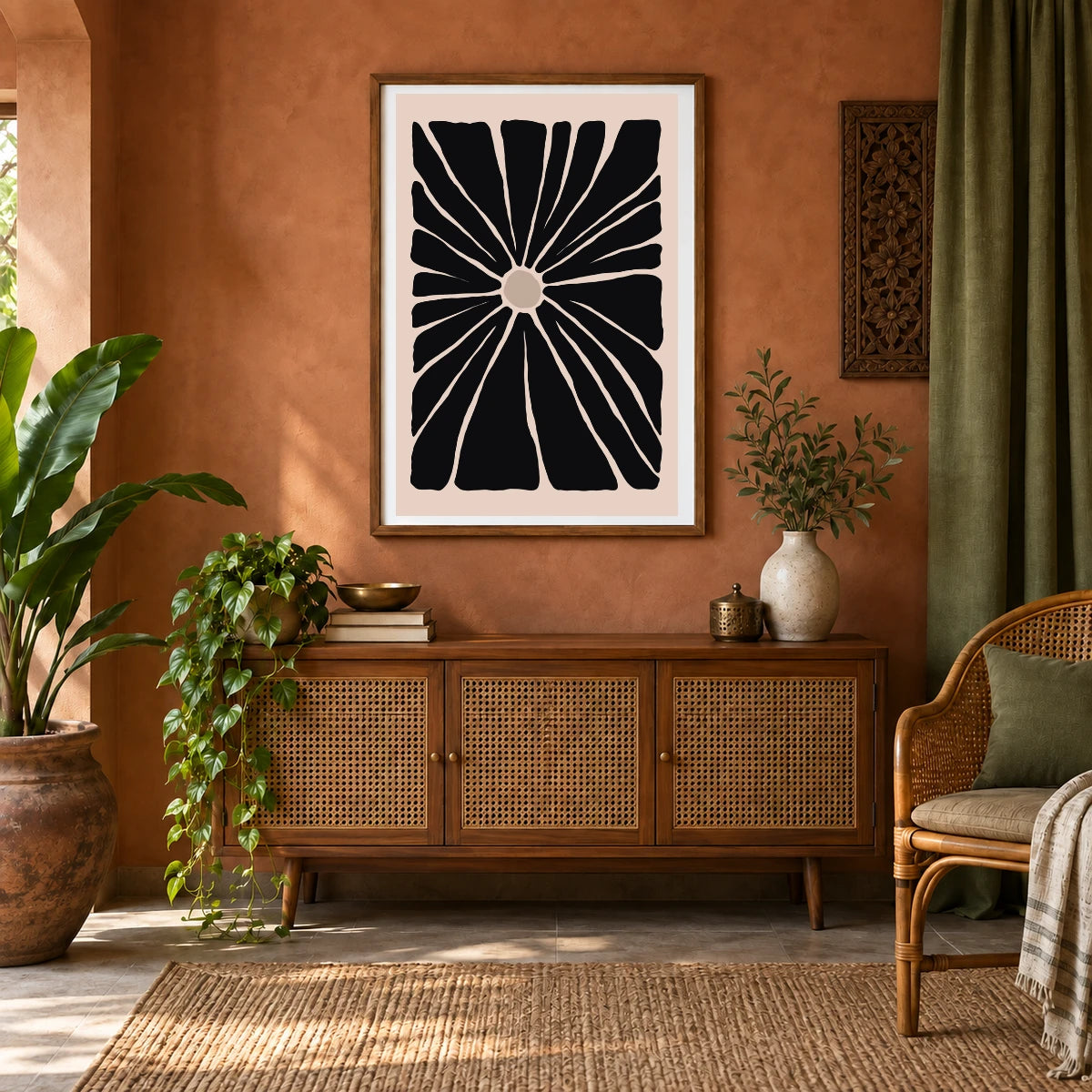 Flower Print CCCLV — Flower & Botanical Prints shown in a styled interior