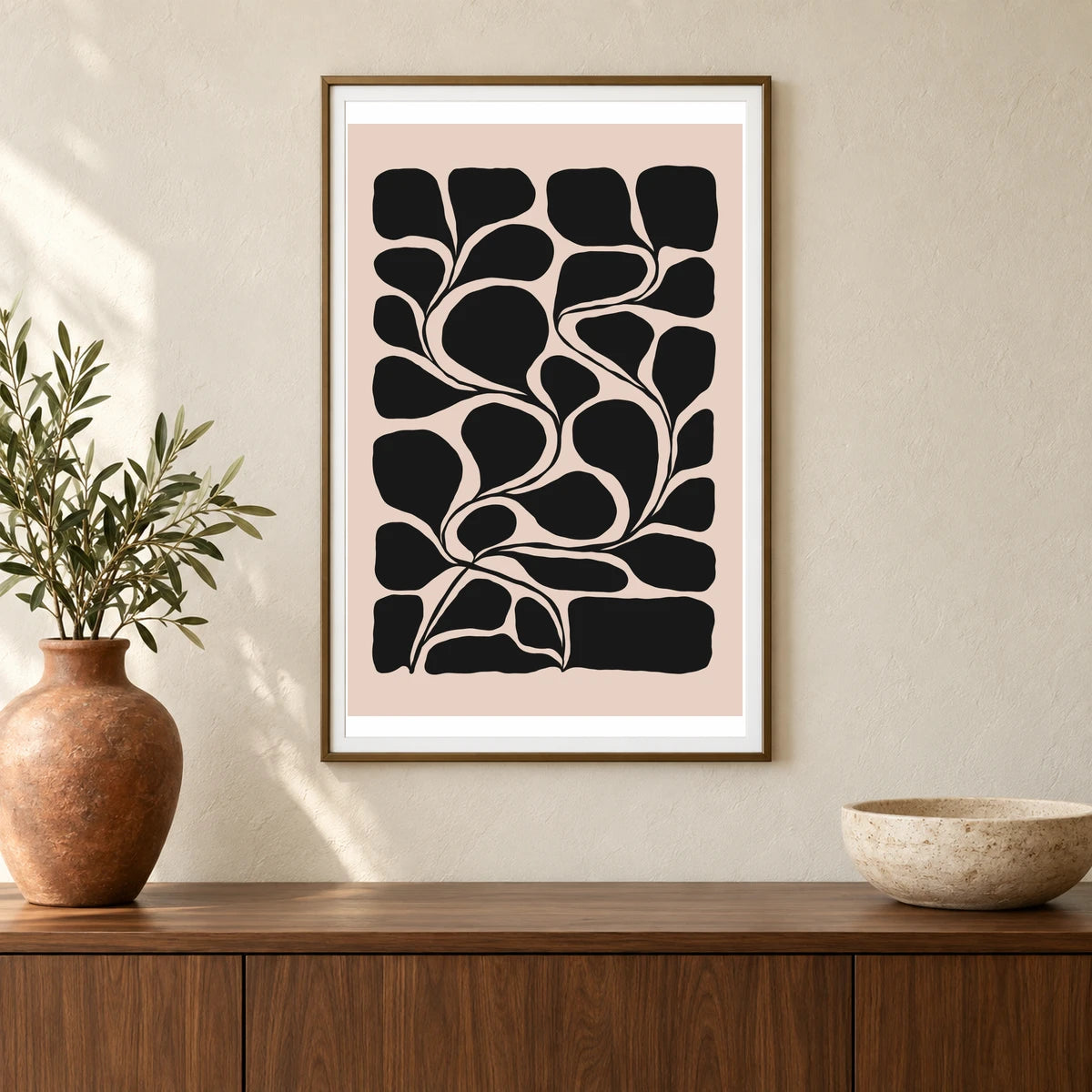 Flower Print CCCLVI — Flower & Botanical Prints shown in a styled interior