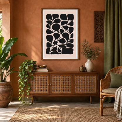 Flower Print CCCLVI — Flower & Botanical Prints shown in a styled interior