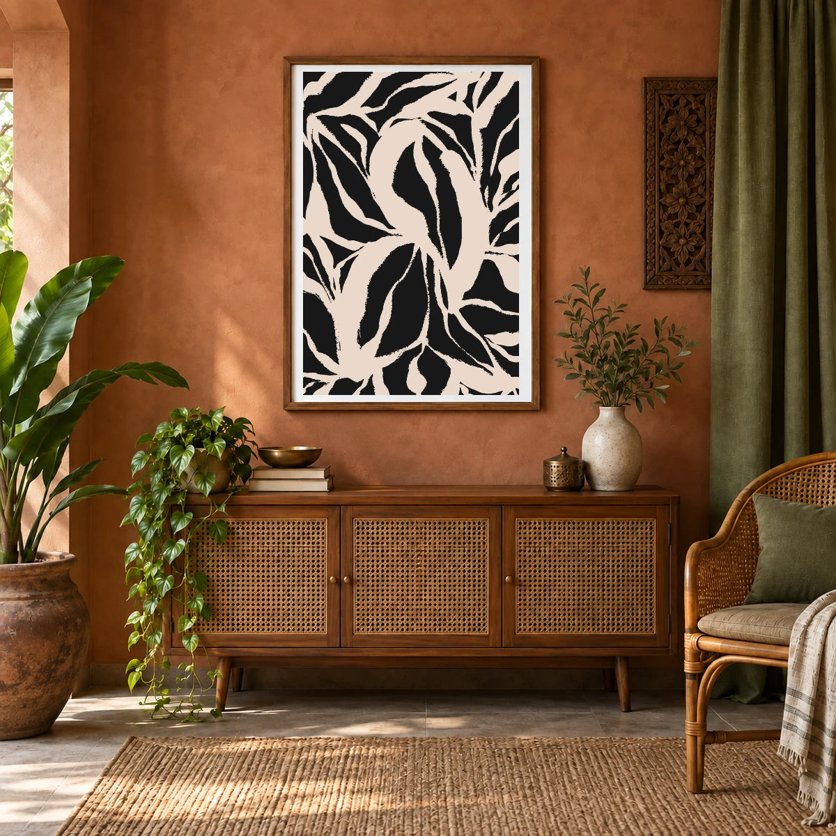 Flower Print CCCLIX — Flower & Botanical Prints shown in a styled interior