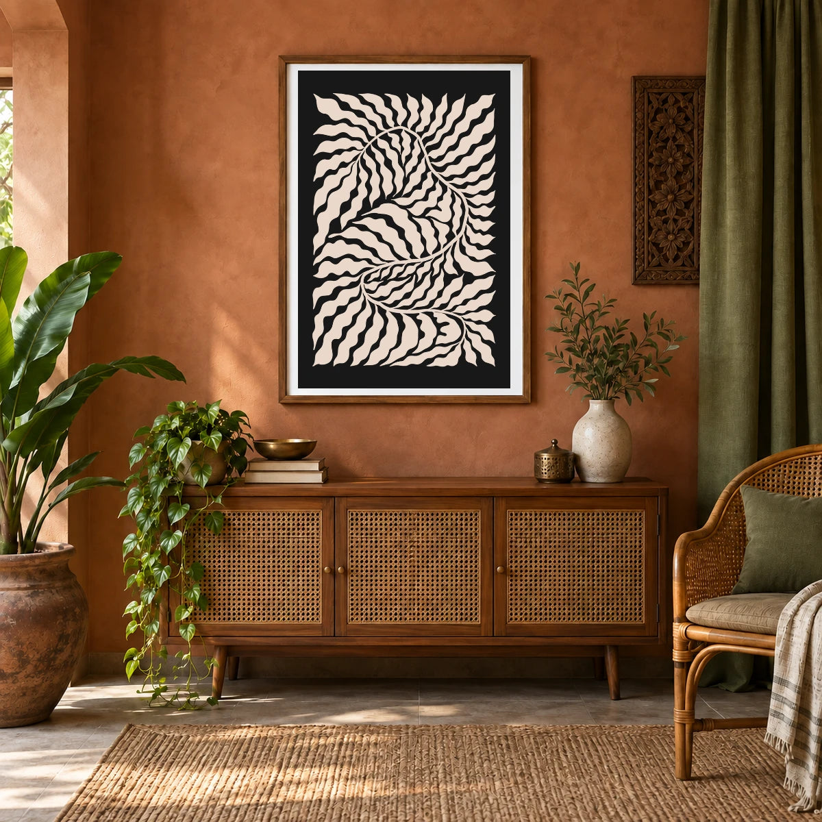 Flower Print CCCLXIII — Flower & Botanical Prints shown in a styled interior