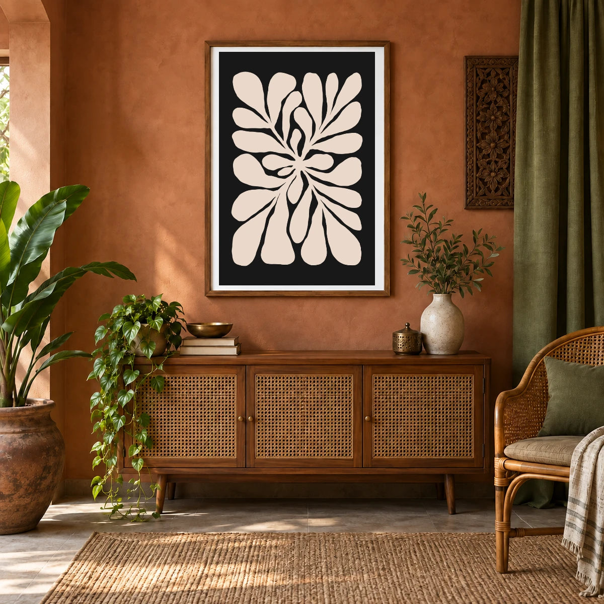 Flower Print CCCLXIV — Flower & Botanical Prints shown in a styled interior