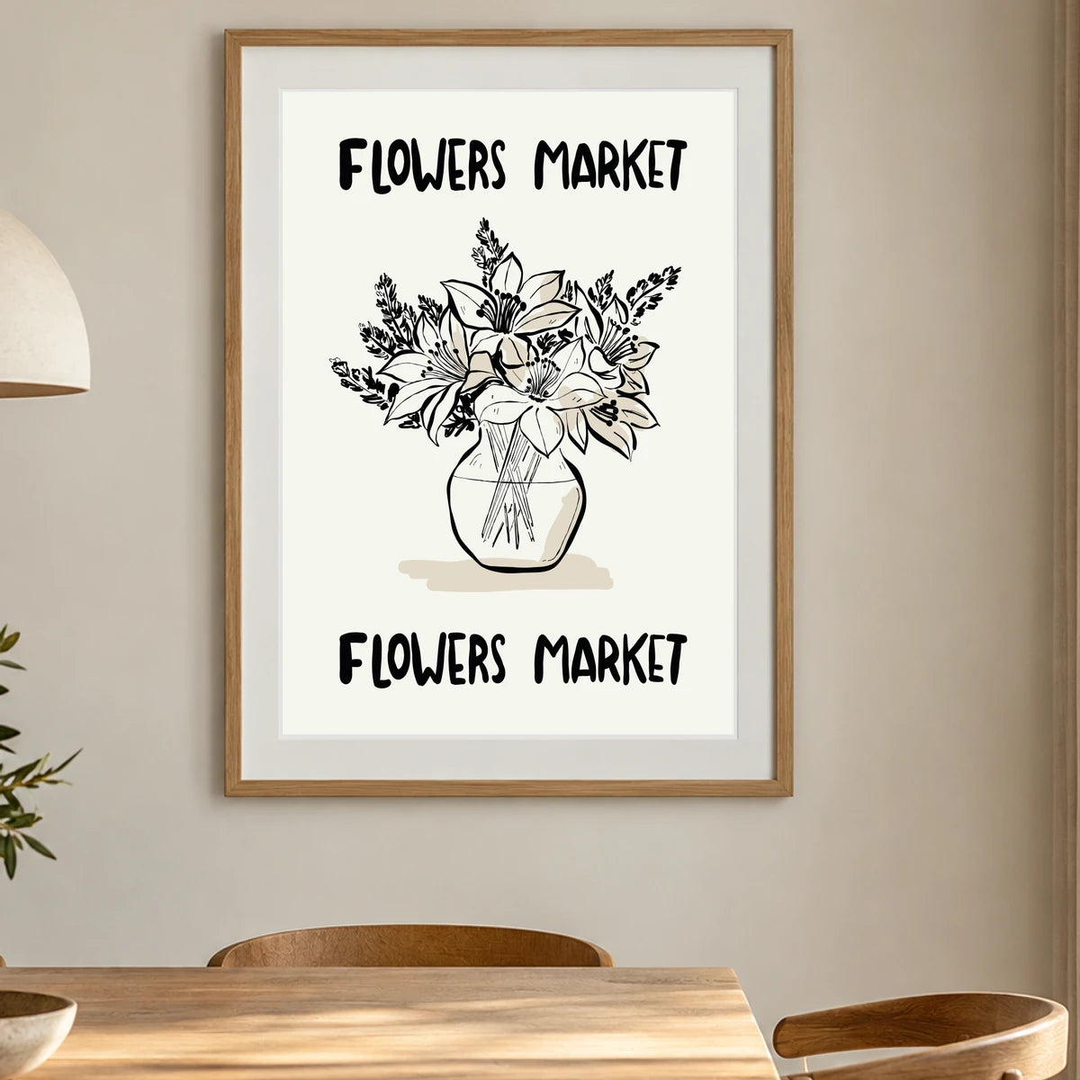 Flower Print CCCLXXII — Flower & Botanical Prints shown in a styled interior