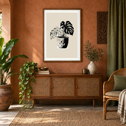 Flower Print CCCLXXIII — Flower & Botanical Prints shown in a styled interior