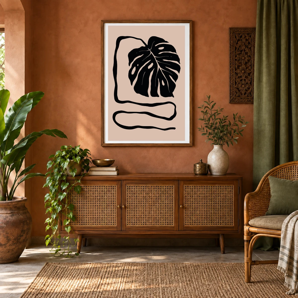 Flower Print CCCLXXIV — Flower & Botanical Prints shown in a styled interior