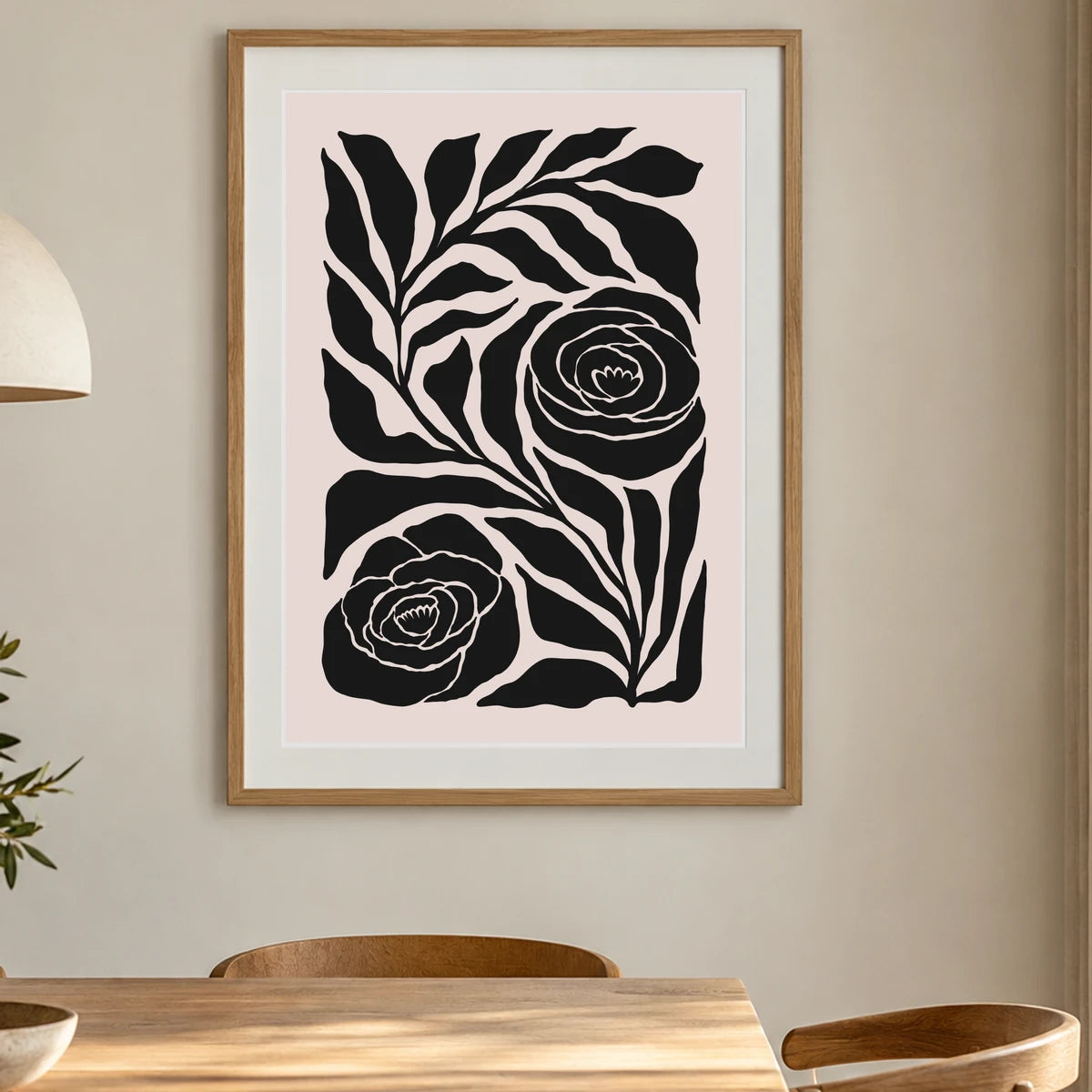 Flower Print CCCLXXVI — Flower & Botanical Prints shown in a styled interior