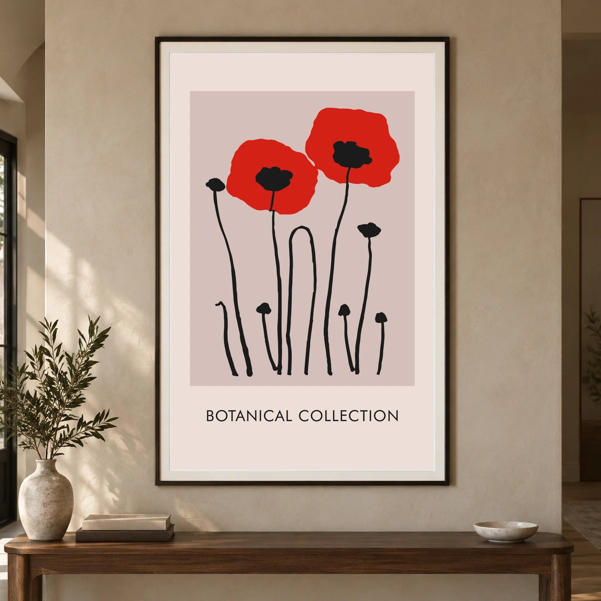 Flower Print CCCLXXVII — Flower & Botanical Prints shown in a styled interior